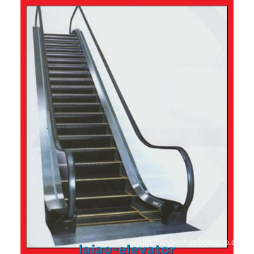 Indoor Commercial Escalator Lift with Etched Stainless Steel Landing Plate